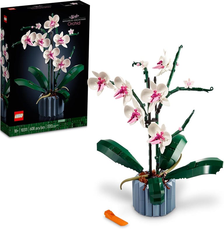 LEGO Icons Orchid Artificial Plant Building Set